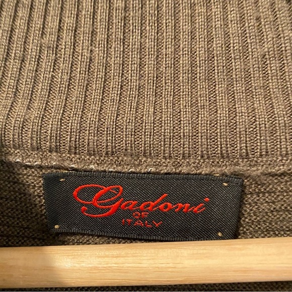 Gadoni of Italy Men's Brown Wool Sweater sz L - Picture 4 of 7